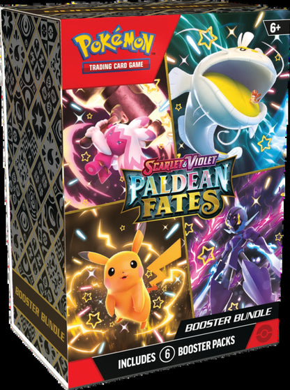Pokemon Trading Card Games SV4.5 Paldean Fates Booster Bundle